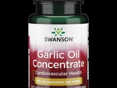 Swanson Ulei de usturoi, 500 mg, 250 Capsule (Garlic oil Concentrate), colesterol, tensiune